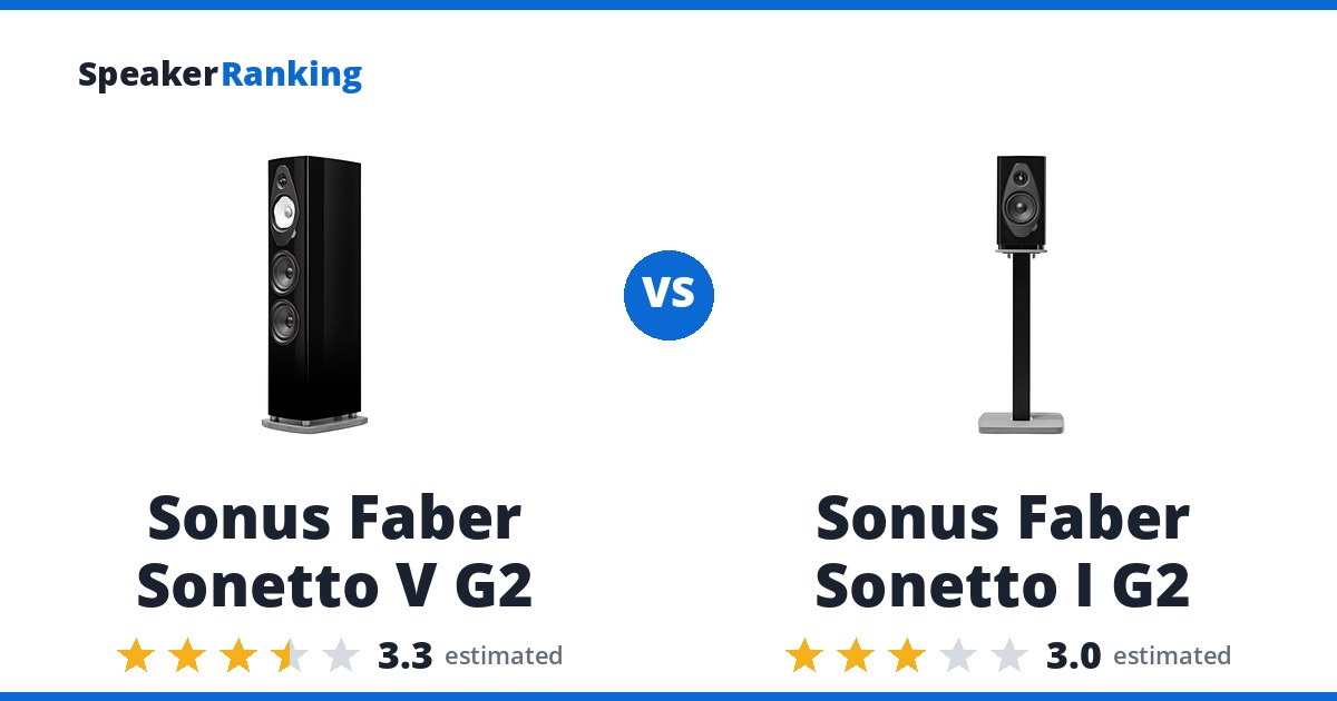 Sonus Faber Sonetto V G2 vs Sonus Faber Sonetto I G2