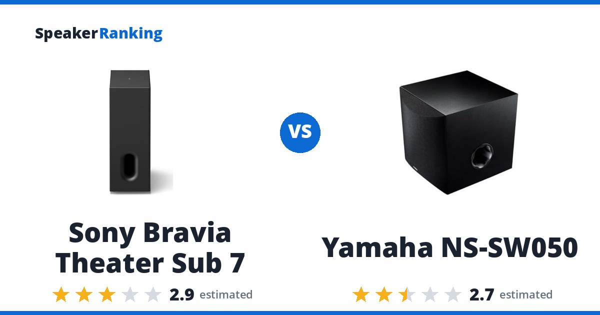 Sony Bravia Theater Sub 7 vs Yamaha NS-SW050