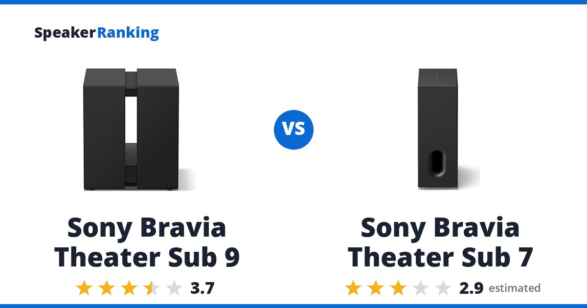 Sony Bravia Theater Sub 9 vs Sony Bravia Theater Sub 7