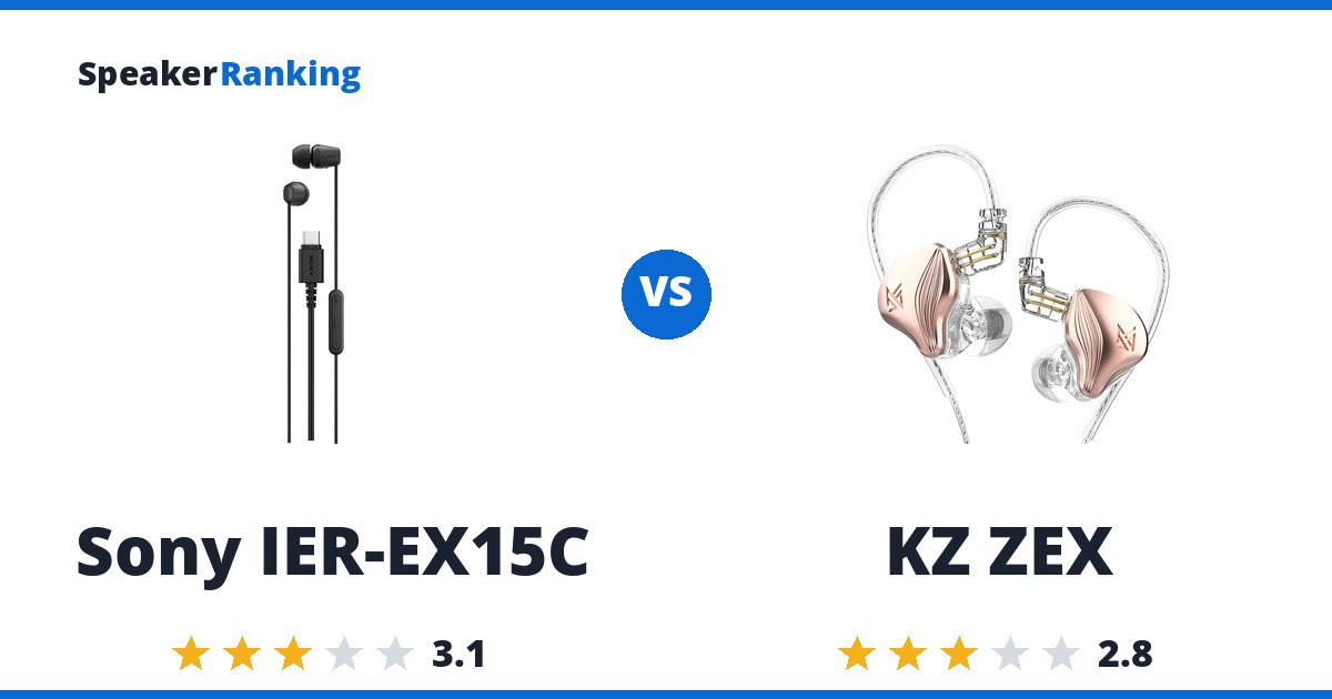 Sony IER-EX15C vs KZ ZEX