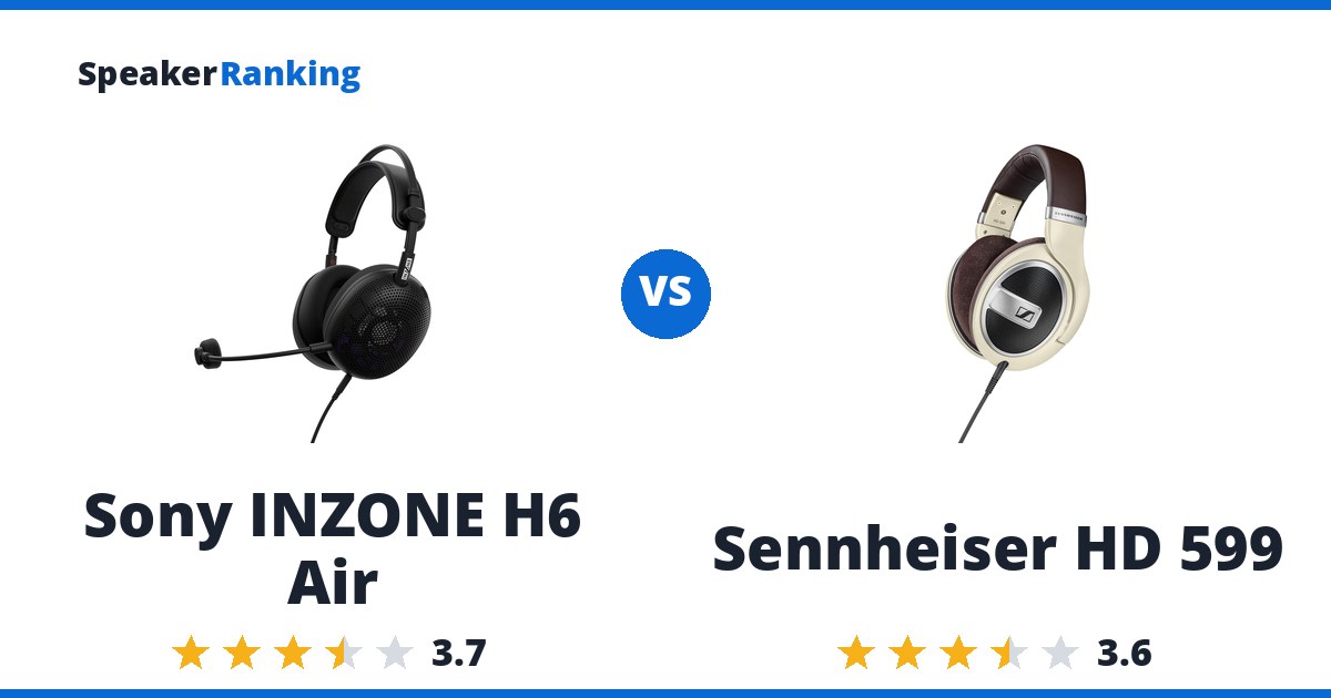 Sony INZONE H6 Air vs Sennheiser HD 599