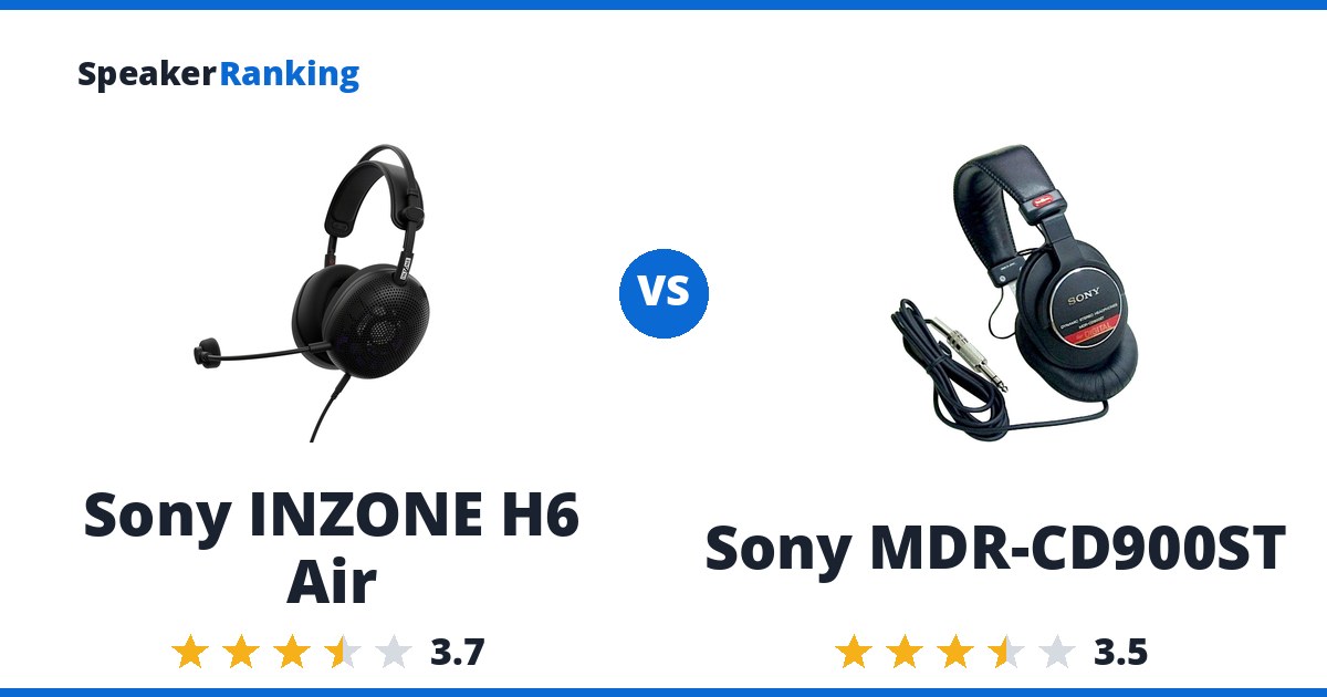 Sony INZONE H6 Air vs Sony MDR-CD900ST