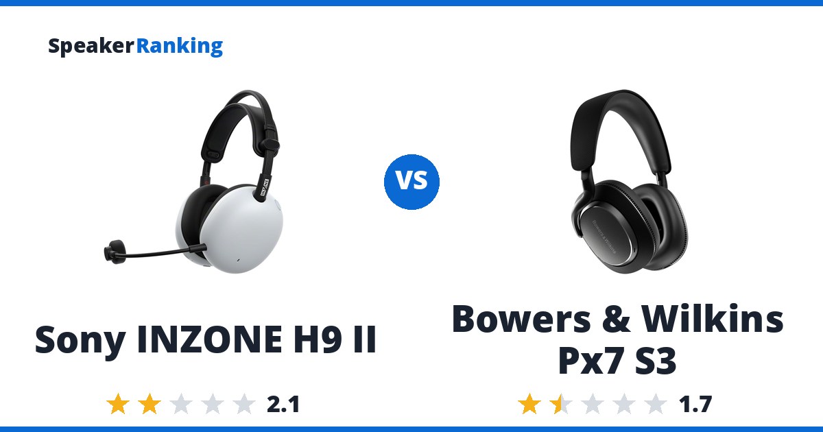 Sony INZONE H9 II vs Bowers & Wilkins Px7 S3
