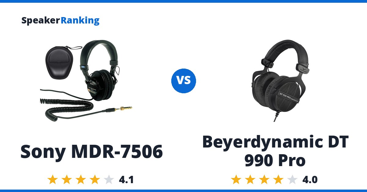 Sony MDR-7506 vs Beyerdynamic DT 990 Pro