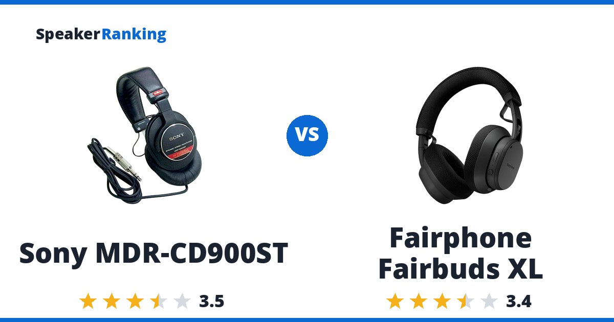 Sony MDR-CD900ST vs Fairphone Fairbuds XL