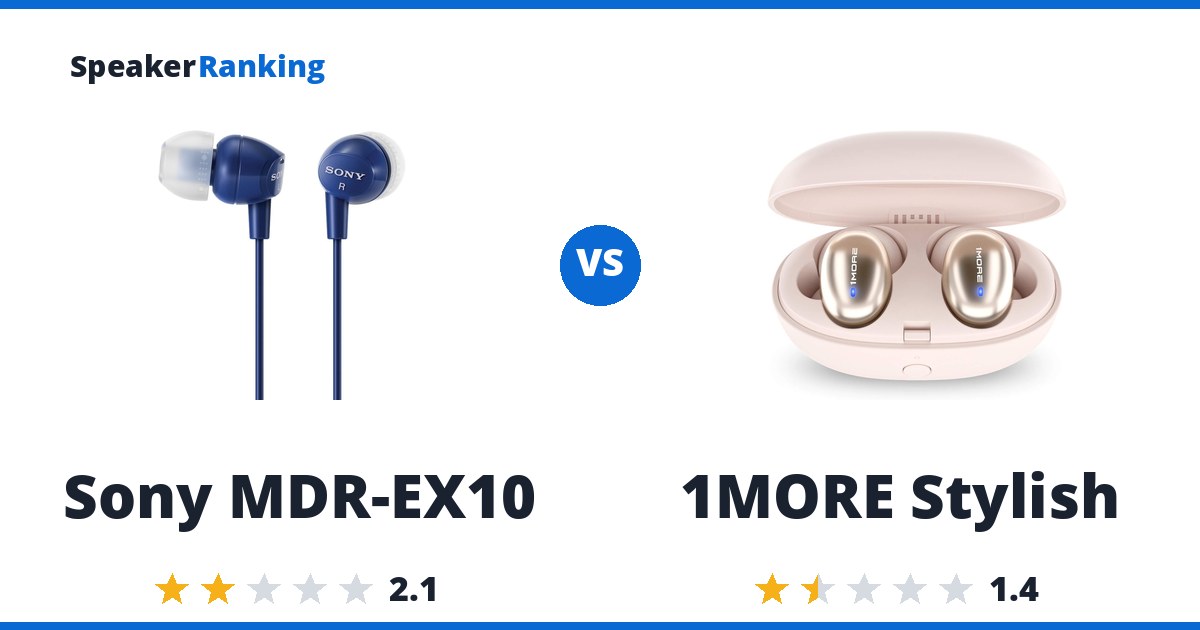 Sony MDR-EX10 vs 1MORE Stylish