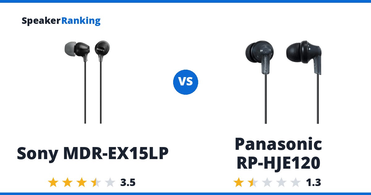 Sony MDR-EX15LP vs Panasonic RP-HJE120