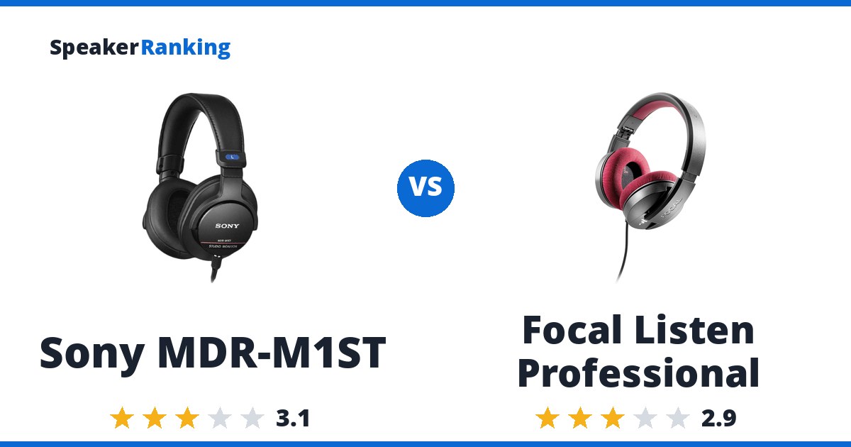 Sony MDR-M1ST vs Focal Listen Professional