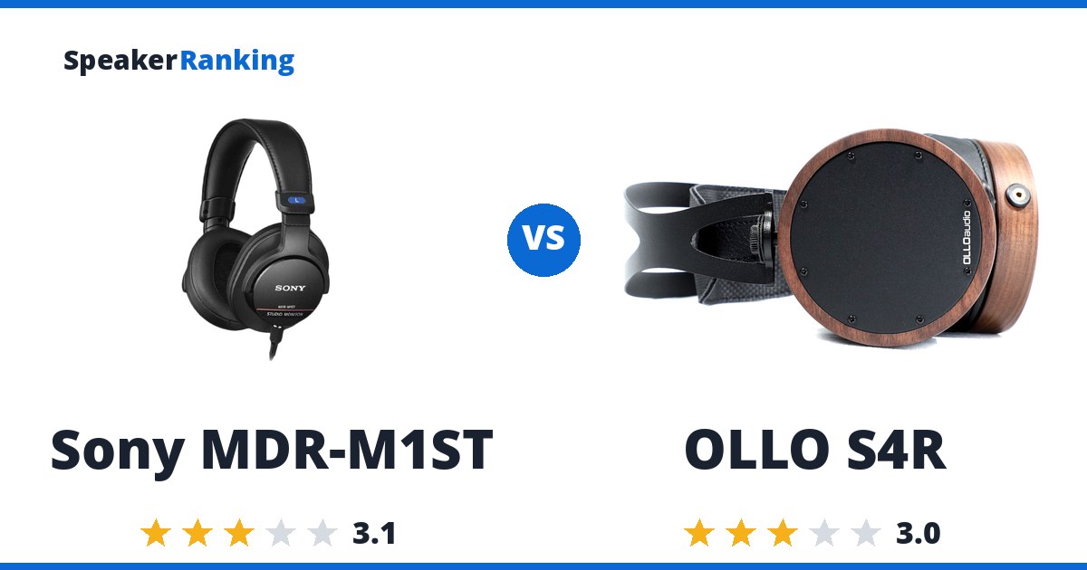 Sony MDR-M1ST vs OLLO S4R