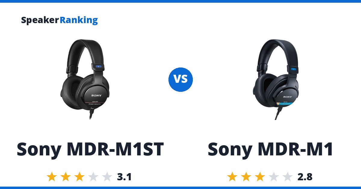 Sony MDR-M1ST vs Sony MDR-M1