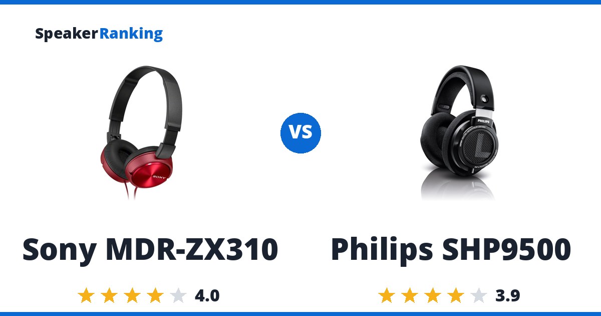 Sony MDR-ZX310 vs Philips SHP9500