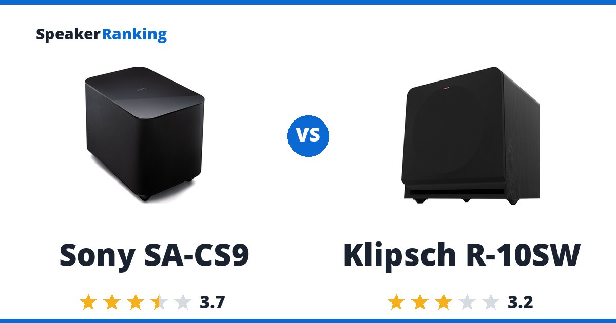 Sony SA-CS9 vs Klipsch R-10SW