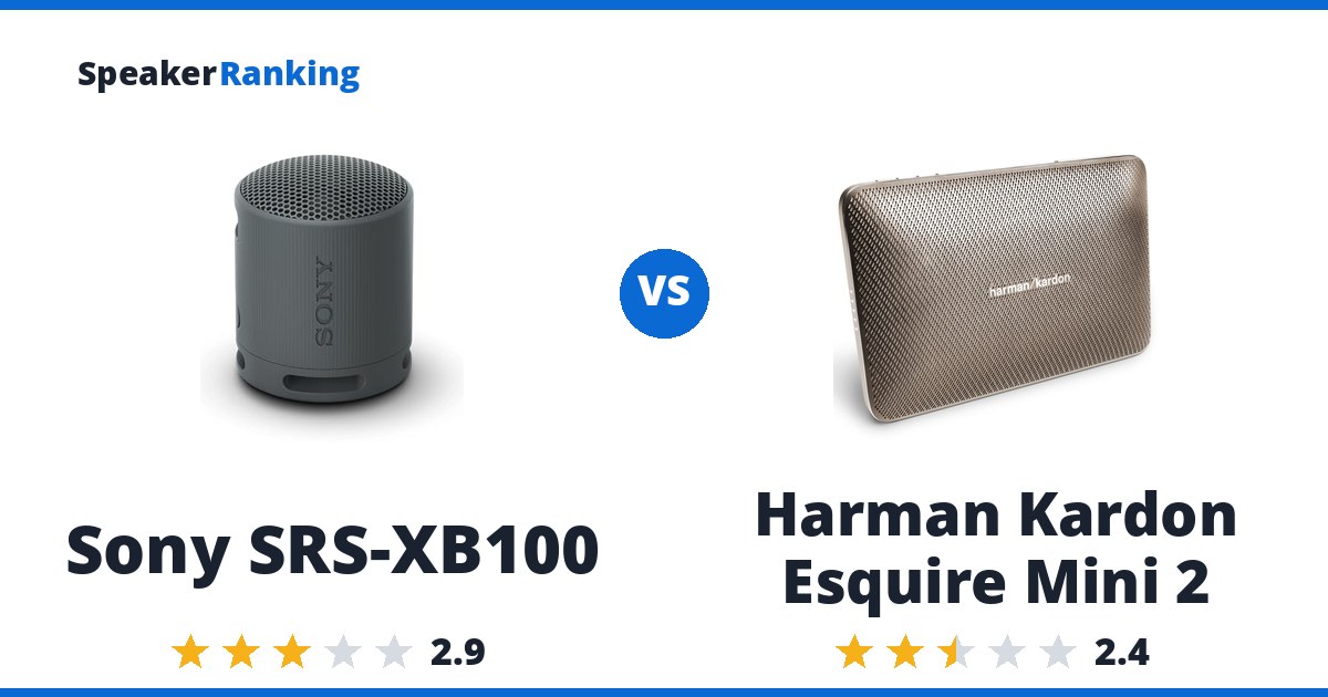 Sony SRS-XB100 vs Harman Kardon Esquire Mini 2