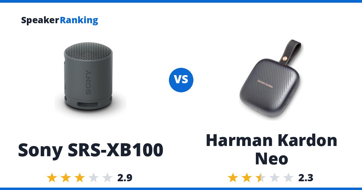 Sony SRS-XB100 vs Harman Kardon Neo