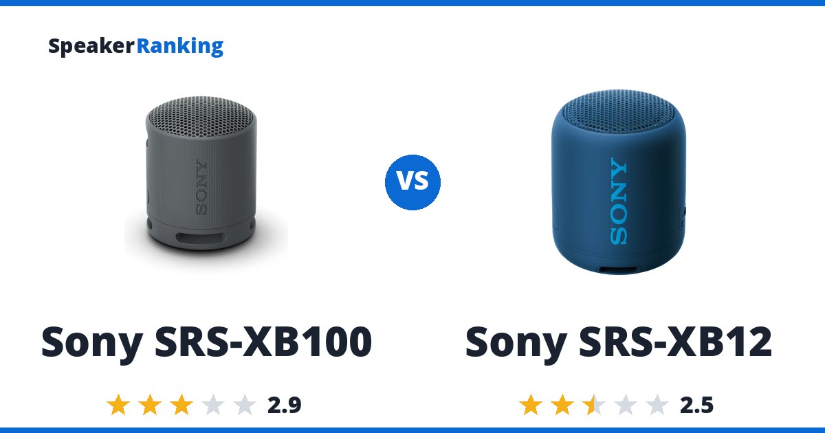 Sony SRS-XB100 vs Sony SRS-XB12
