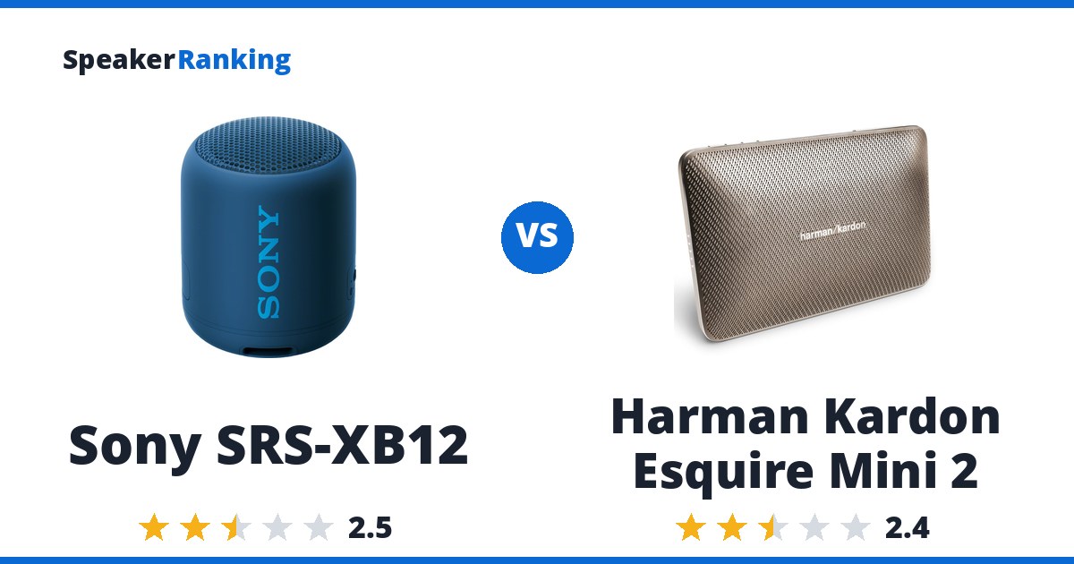 Sony SRS-XB12 vs Harman Kardon Esquire Mini 2
