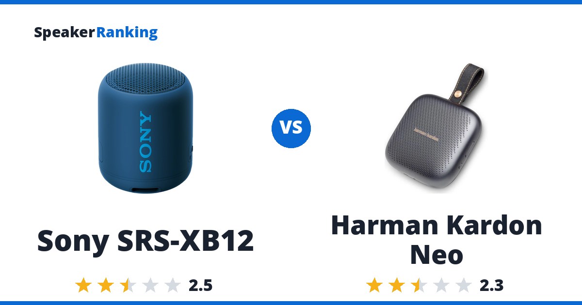 Sony SRS-XB12 vs Harman Kardon Neo
