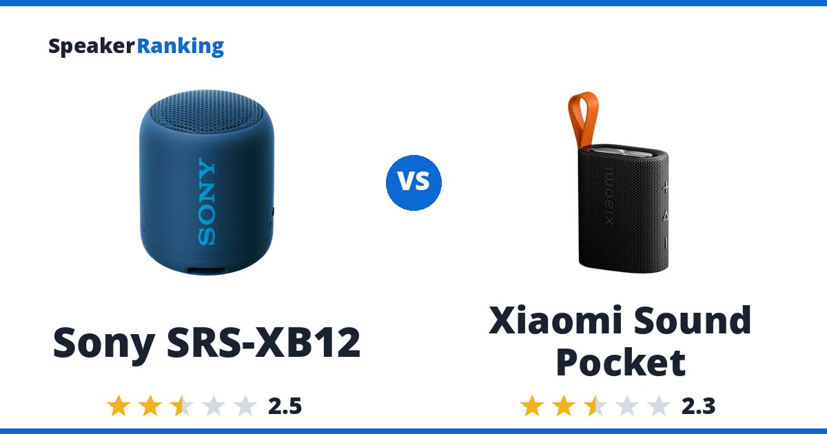 Sony SRS-XB12 vs Xiaomi Sound Pocket