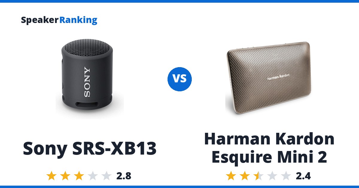 Sony SRS-XB13 vs Harman Kardon Esquire Mini 2