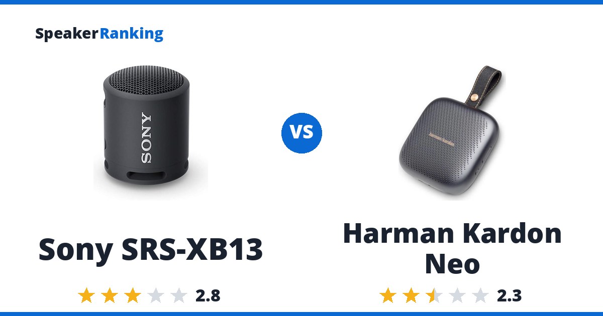 Sony SRS-XB13 vs Harman Kardon Neo