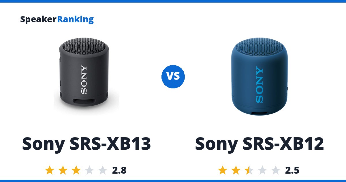 Sony SRS-XB13 vs Sony SRS-XB12