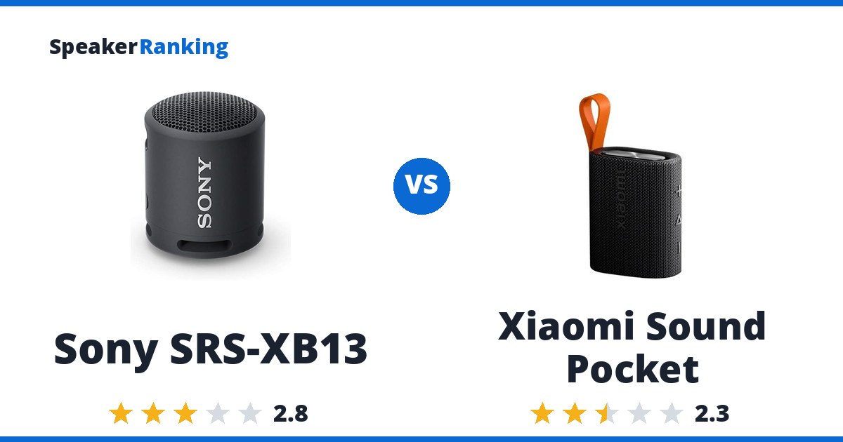 Sony SRS-XB13 vs Xiaomi Sound Pocket