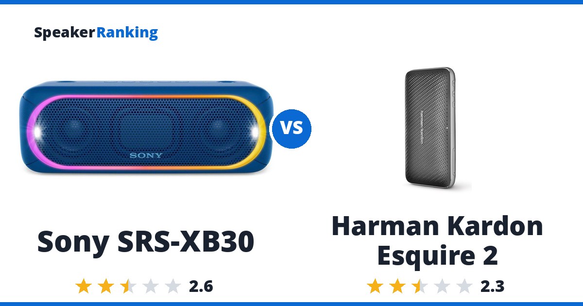 Sony SRS-XB30 vs Harman Kardon Esquire 2