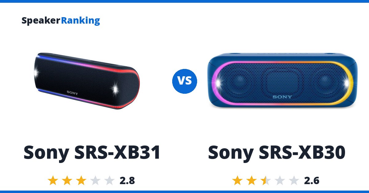 Sony SRS-XB31 vs Sony SRS-XB30