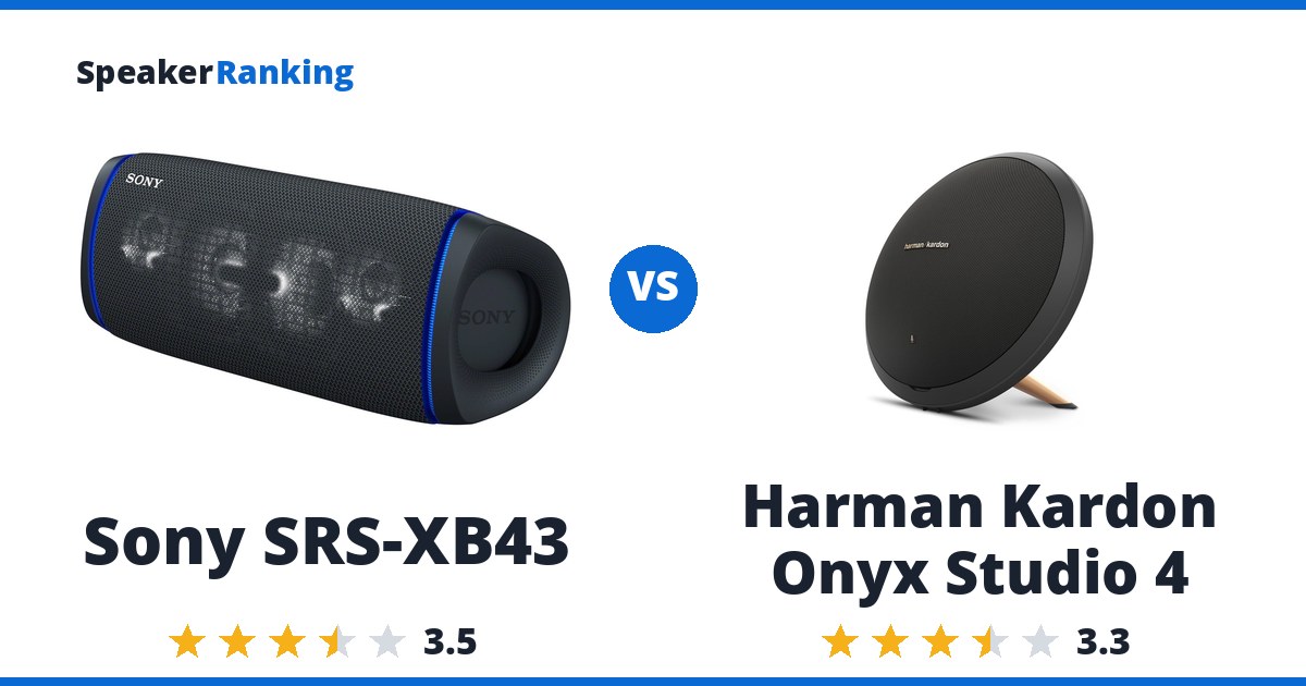 Sony SRS-XB43 vs Harman Kardon Onyx Studio 4