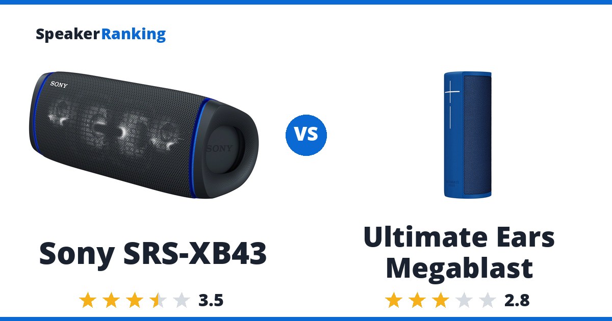 Sony SRS-XB43 vs Ultimate Ears Megablast