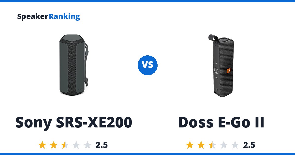 Sony SRS-XE200 vs Doss E-Go II