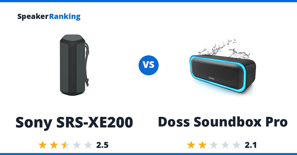 Sony SRS-XE200 vs Doss Soundbox Pro