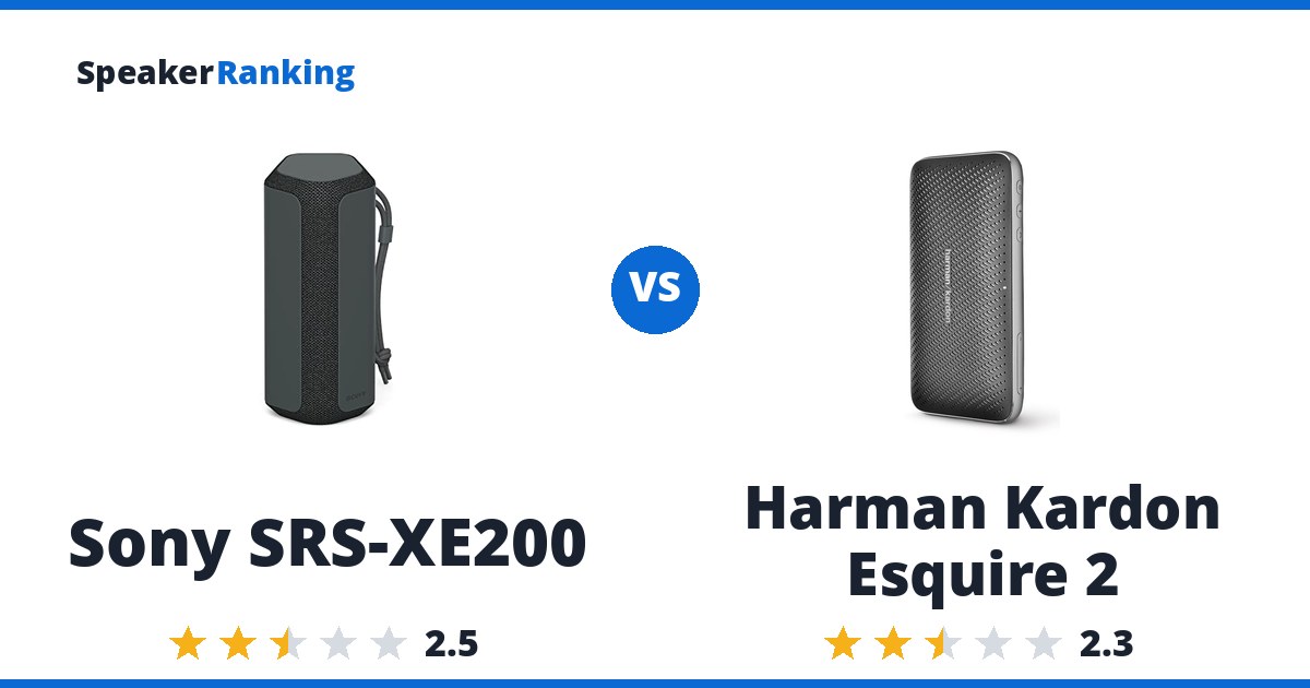 Sony SRS-XE200 vs Harman Kardon Esquire 2