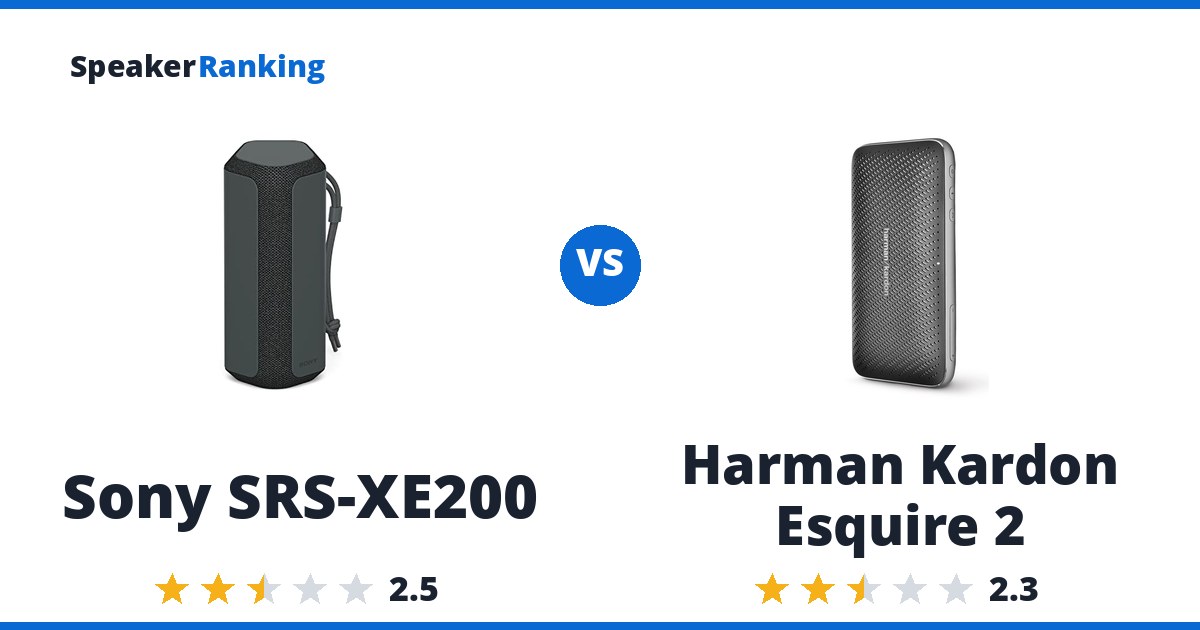 Sony SRS-XE200 vs Harman Kardon Esquire 2