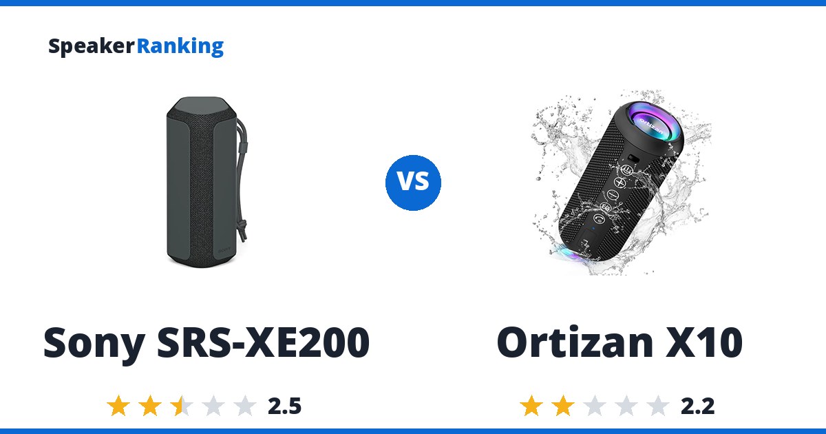Sony SRS-XE200 vs Ortizan X10