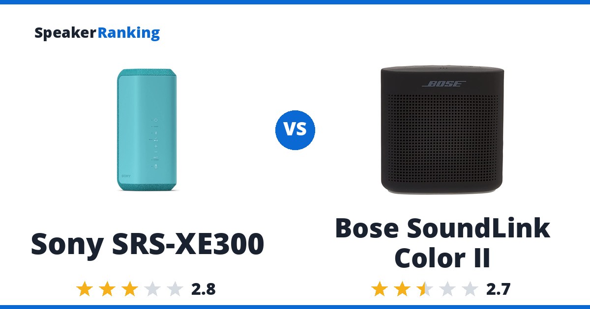 Sony SRS-XE300 vs Bose SoundLink Color II