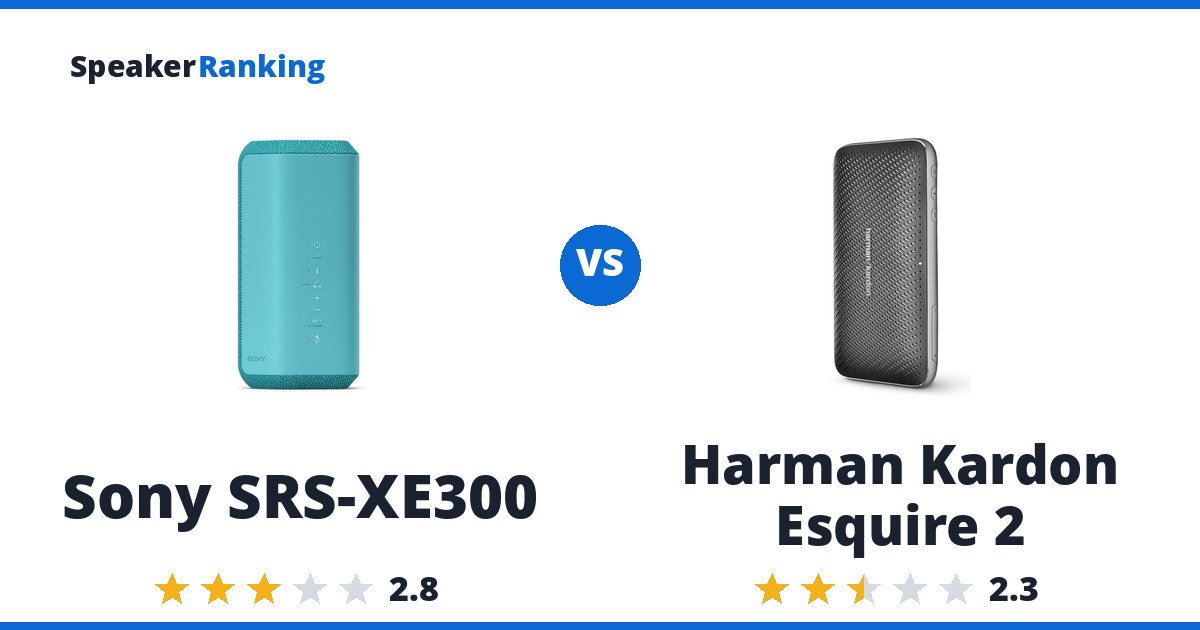 Sony SRS-XE300 vs Harman Kardon Esquire 2