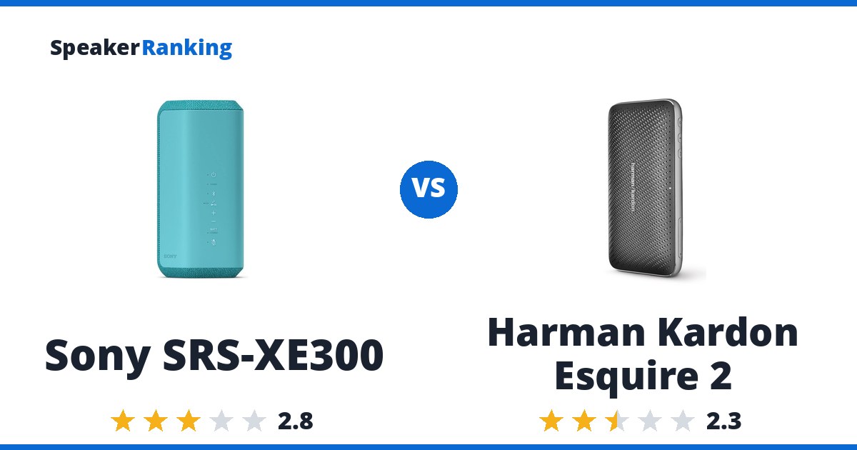 Sony SRS-XE300 vs Harman Kardon Esquire 2