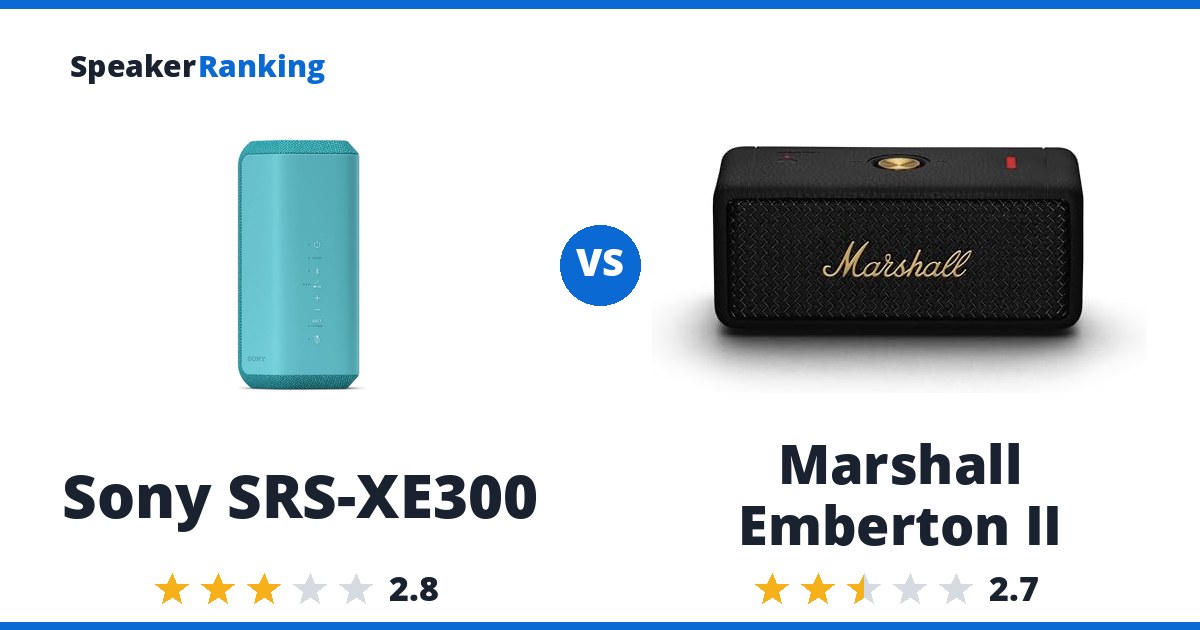 Sony SRS-XE300 vs Marshall Emberton II
