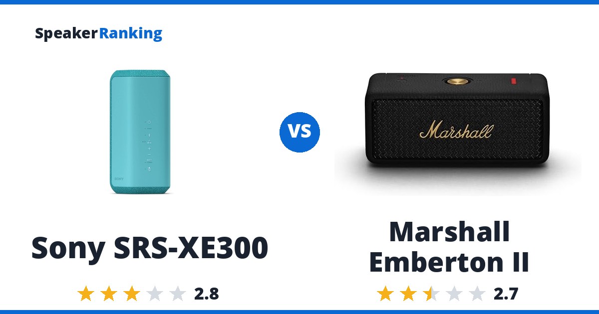 Sony SRS-XE300 vs Marshall Emberton II