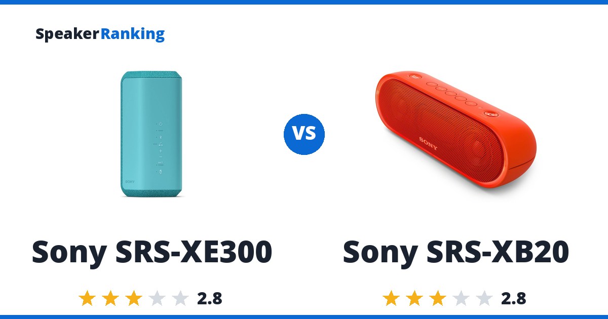 Sony SRS-XE300 vs Sony SRS-XB20