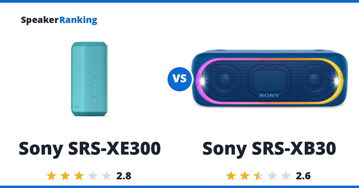 Sony SRS-XE300 vs Sony SRS-XB30