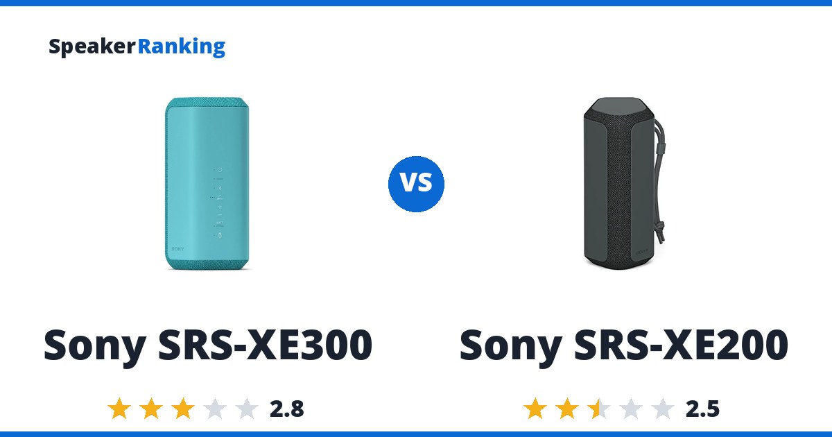 Sony SRS-XE300 vs Sony SRS-XE200