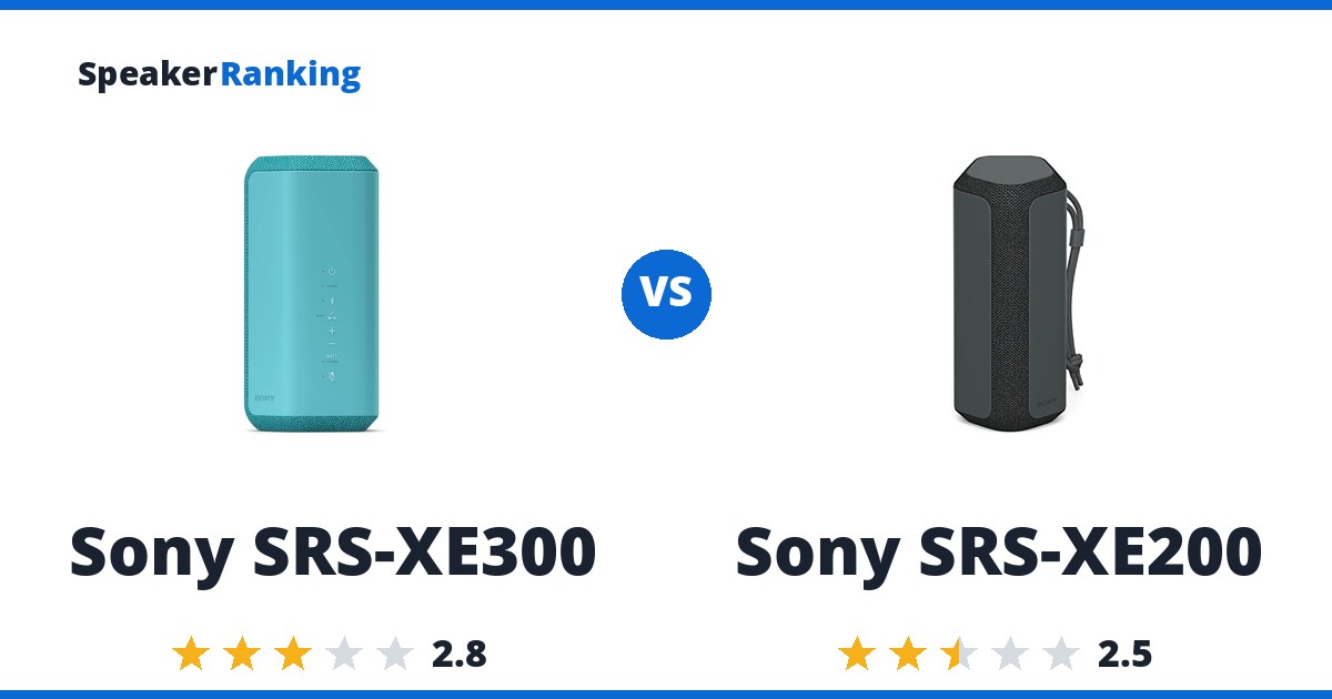 Sony SRS-XE300 vs Sony SRS-XE200