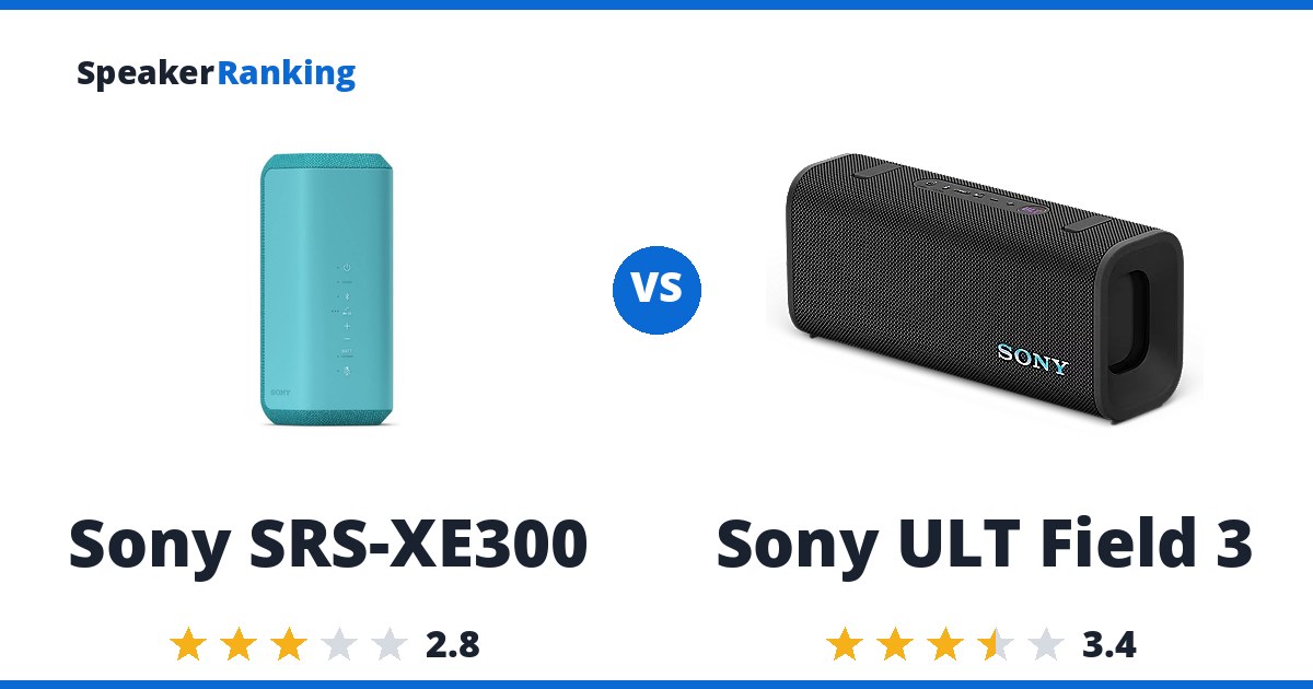 Sony SRS-XE300 vs Sony ULT Field 3