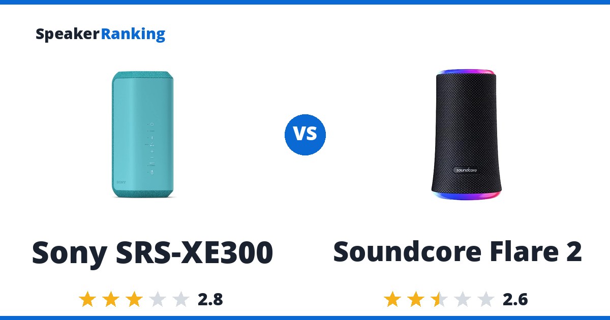 Sony SRS-XE300 vs Soundcore Flare 2