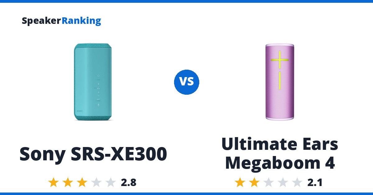 Sony SRS-XE300 vs Ultimate Ears Megaboom 4