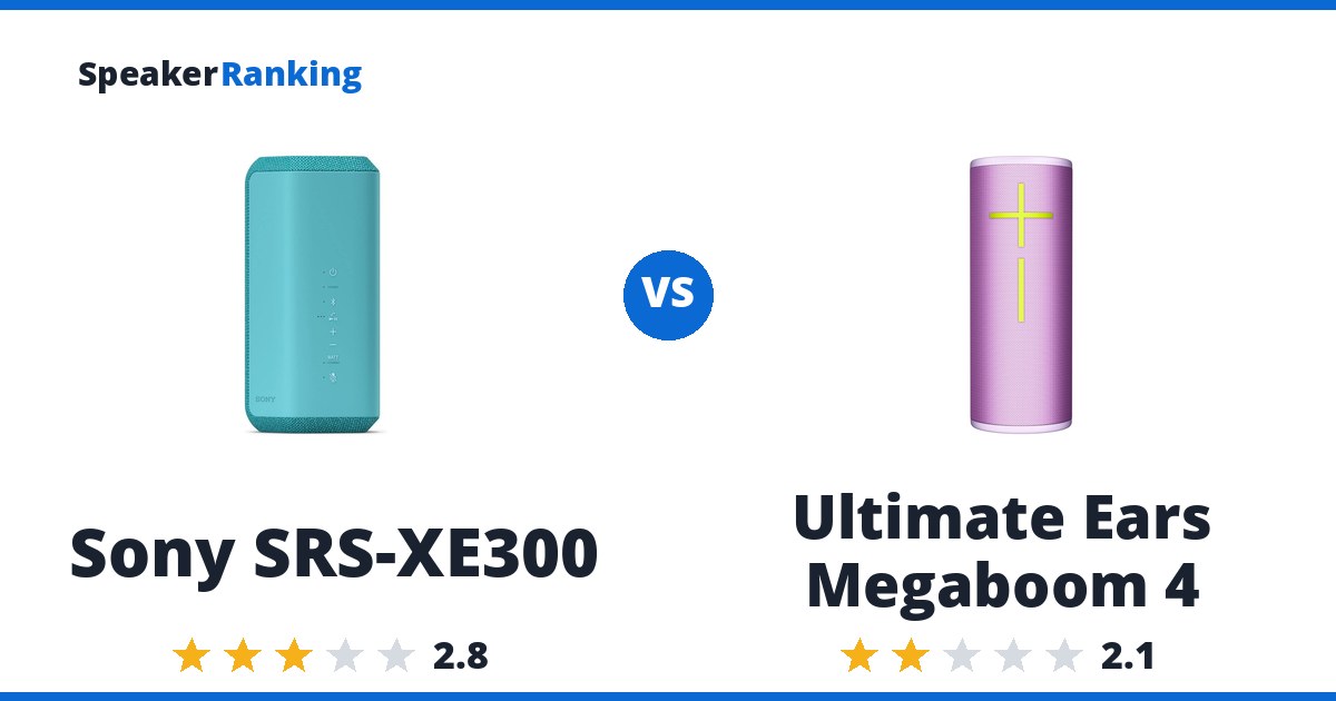 Sony SRS-XE300 vs Ultimate Ears Megaboom 4