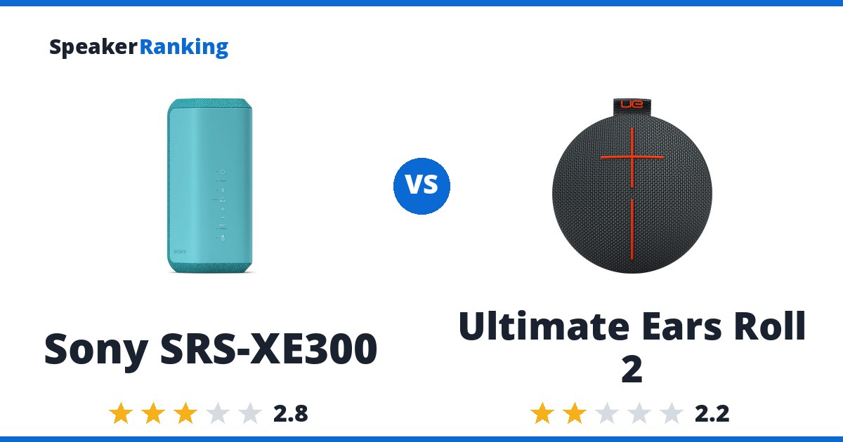 Sony SRS-XE300 vs Ultimate Ears Roll 2