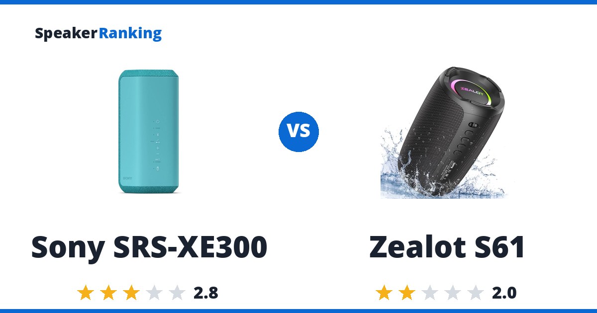 Sony SRS-XE300 vs Zealot S61